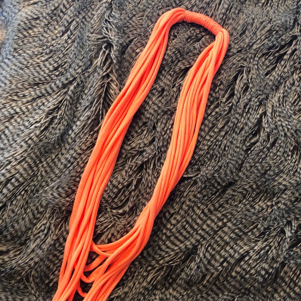Bright Orange Scarf/Necklace
